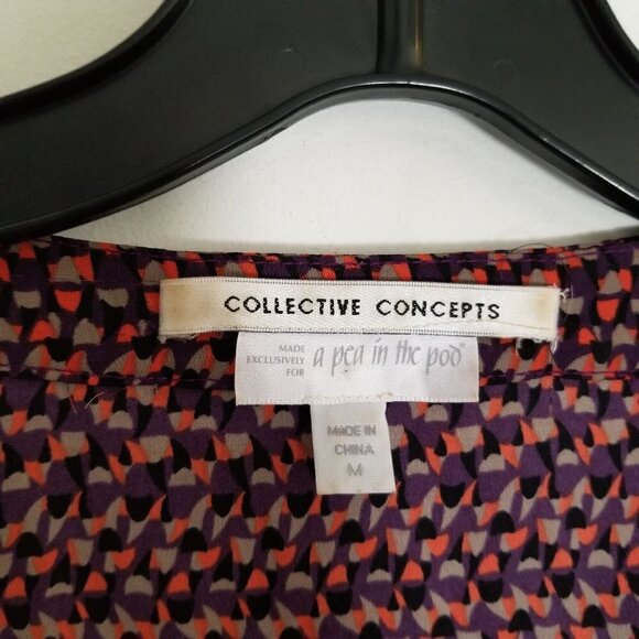 Collective Concepts Pea In The Pod Pattern Blouse - Picture 7 of 10